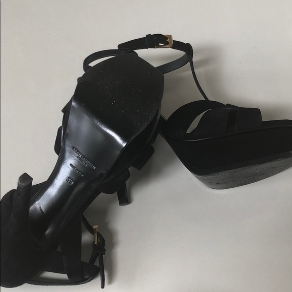 YSL Tribute black suede